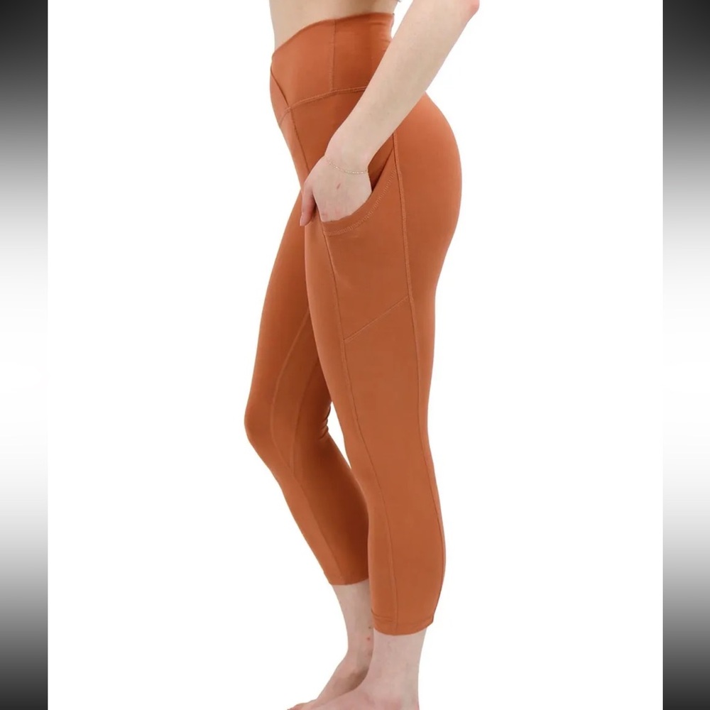 Velocity burnt orange leggings